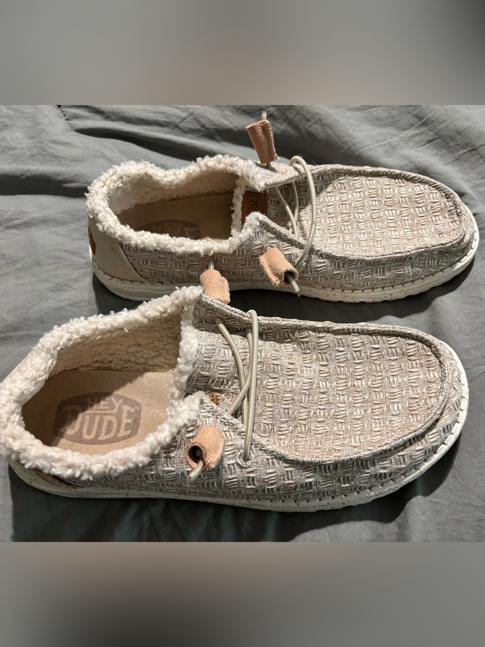 Fuzzy Hey Dude shoes